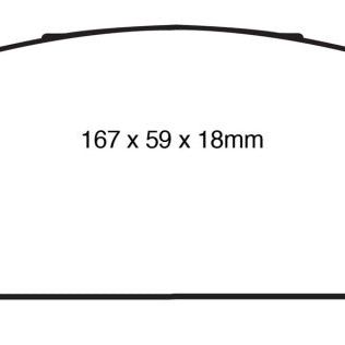 EBC 15+ Lexus NX200t 2.0 Turbo Yellowstuff Front Brake Pads-Brake Pads - Performance-EBC-EBCDP41837R-SMINKpower Performance Parts