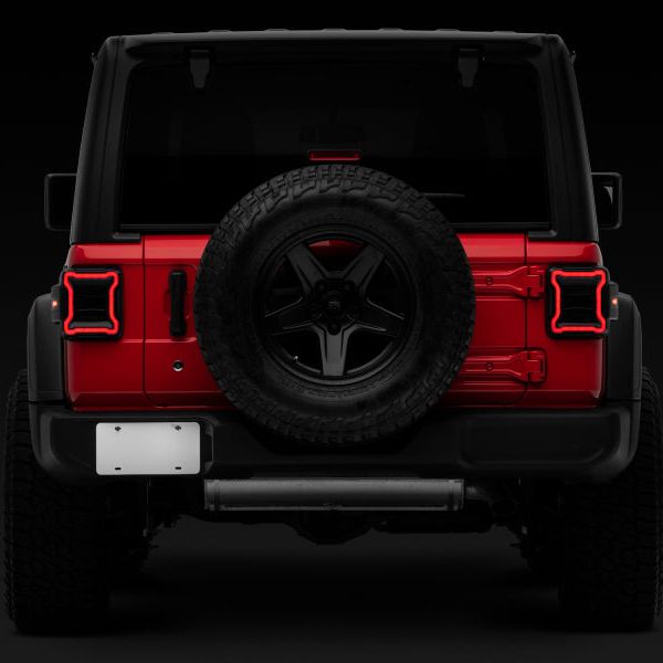 Raxiom 18-22 Jeep Wrangler JL LED Tail Lights- Black Housing (Smoked Lens) - SMINKpower Performance Parts RAXJ133942-JL Raxiom