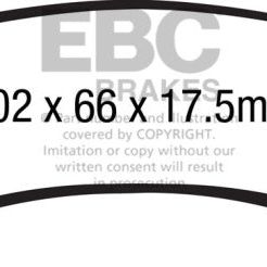 EBC 15+ Cadillac Escalade Ext/Esv 6.2 2WD Yellowstuff Front Brake Pads-Brake Pads - Performance-EBC-EBCDP41885R-SMINKpower Performance Parts