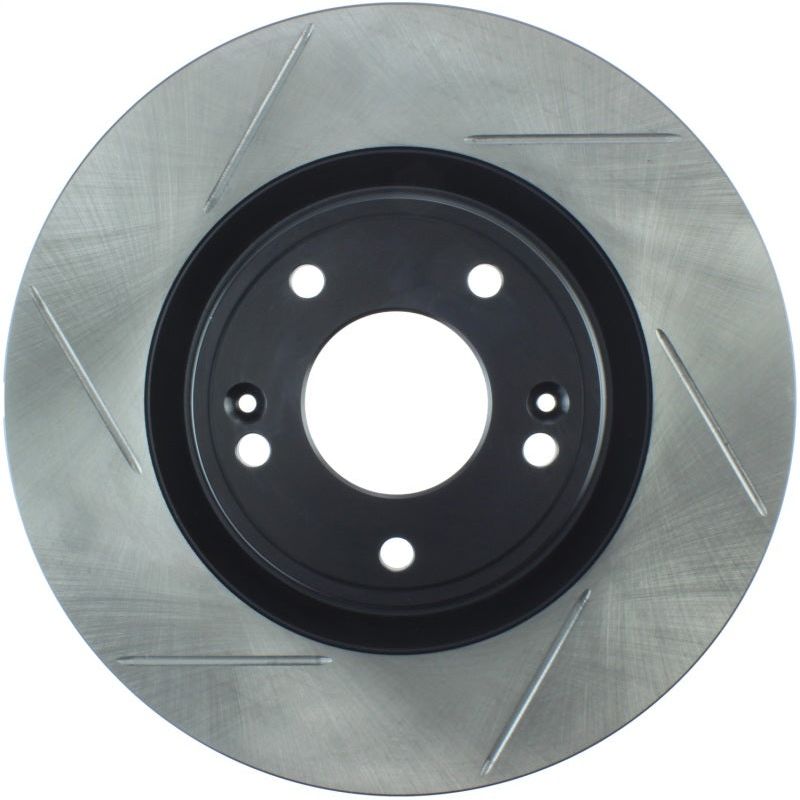 StopTech Power Slot 10 Hyundai Genesis Coupe Non-Track Front Right Slotted Rotor-Brake Rotors - Slotted-Stoptech-STO126.51038SR-SMINKpower Performance Parts