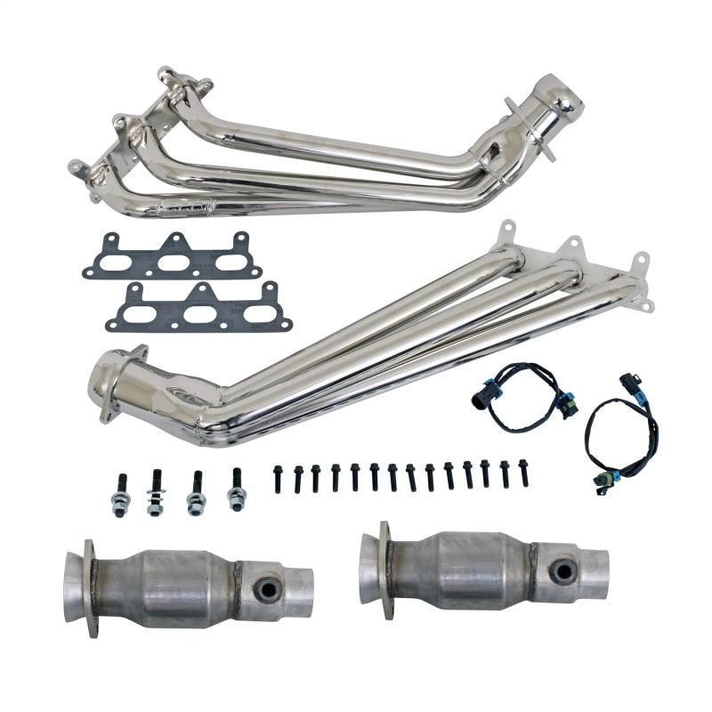 BBK 10-11 Camaro V6 Long Tube Exhaust Headers With Converters - 1-5/8 Chrome - SMINKpower Performance Parts BBK4041 BBK