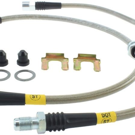 StopTech 08-13 BMW 335i xDrive Stainless Steel Front Brake Lines-Brake Line Kits-Stoptech-STO950.34023-SMINKpower Performance Parts