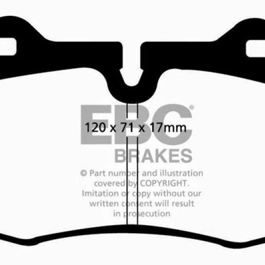 EBC 94-99 BMW M5 3.8 (E34) Redstuff Front Brake Pads-Brake Pads - Performance-EBC-EBCDP31032C-SMINKpower Performance Parts