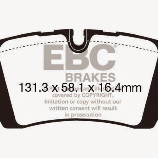 EBC 13+ Land Rover Range Rover 3.0 Supercharged Yellowstuff Rear Brake Pads-Brake Pads - Performance-EBC-EBCDP42161R-SMINKpower Performance Parts