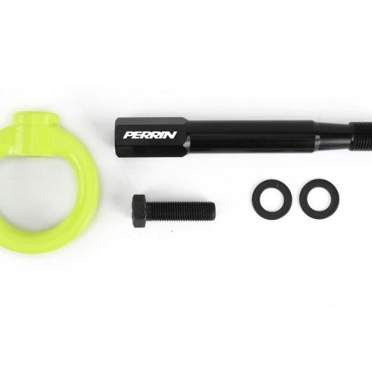 Perrin 18-21 WRX/STI / 13-20 BRZ / 17-20 Toyota 86 Front Tow Hook Kit - Neon Yellow-Tow Hooks-Perrin Performance-PERPSP-BDY-235NY-SMINKpower Performance Parts