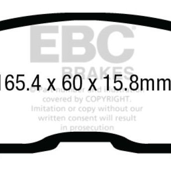 EBC 13+ Nissan Altima 2.5 (L33) Sedan Greenstuff Front Brake Pads-Brake Pads - Performance-EBC-EBCDP23011-SMINKpower Performance Parts