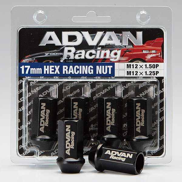 Advan Lug Nut 12X1.25 (Black) - 4 Pack - SMINKpower Performance Parts AVNV0263 Advan