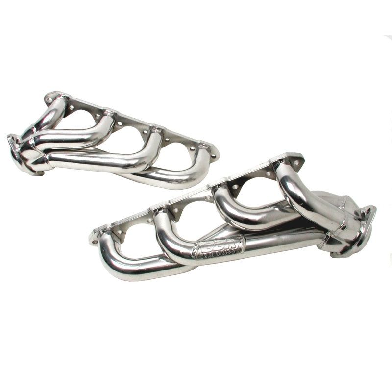 BBK 79-93 Mustang 5.0 Shorty Unequal Length Exhaust Headers - 1-5/8 Silver Ceramic-Headers & Manifolds-BBK-BBK15150-SMINKpower Performance Parts