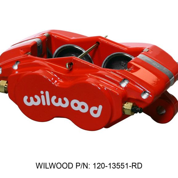 Wilwood Caliper-Forged Dynalite-M-Red 1.75in Pistons 1.00in Disc - SMINKpower Performance Parts WIL120-13551-RD Wilwood