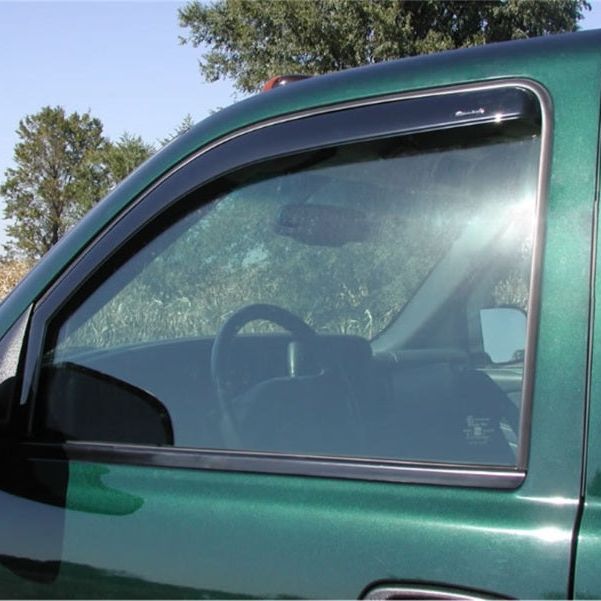 Stampede 1999-2006 Chevy Silverado 1500 Crew Cab Pickup Snap-Inz Sidewind Deflector 2pc - Smoke-Wind Deflectors-Stampede-STA41006-2-SMINKpower Performance Parts