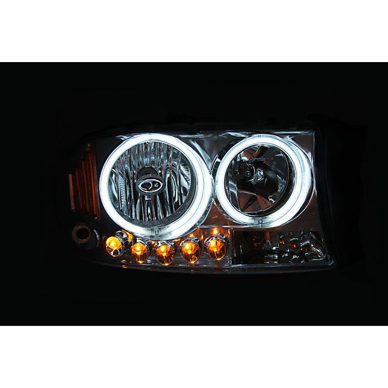 ANZO 1994-2001 Dodge Ram Crystal Headlights Black-Headlights-ANZO-ANZ111067-SMINKpower Performance Parts