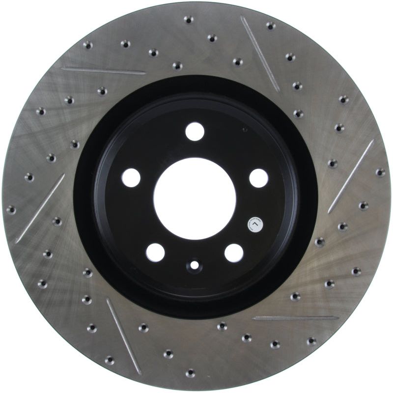StopTech Slotted & Drilled Sport Brake Rotor-Brake Rotors - Slot & Drilled-Stoptech-STO127.33138L-SMINKpower Performance Parts