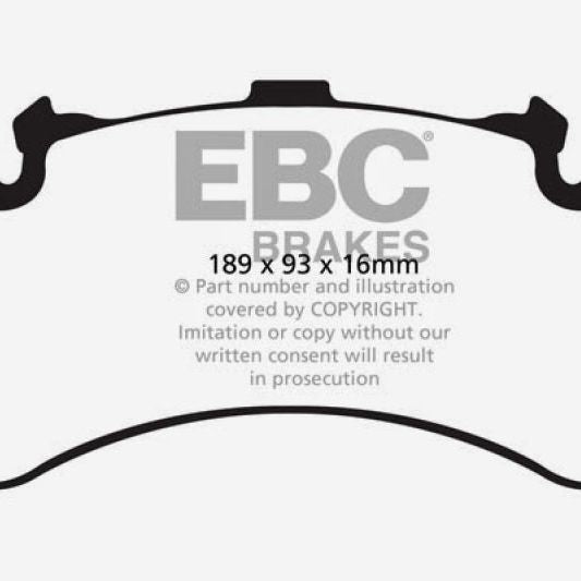 EBC 11+ Audi A8 Quattro 6.3 (Cast Iron Rotors) Redstuff Front Brake Pads-Brake Pads - Performance-EBC-EBCDP32158C-SMINKpower Performance Parts