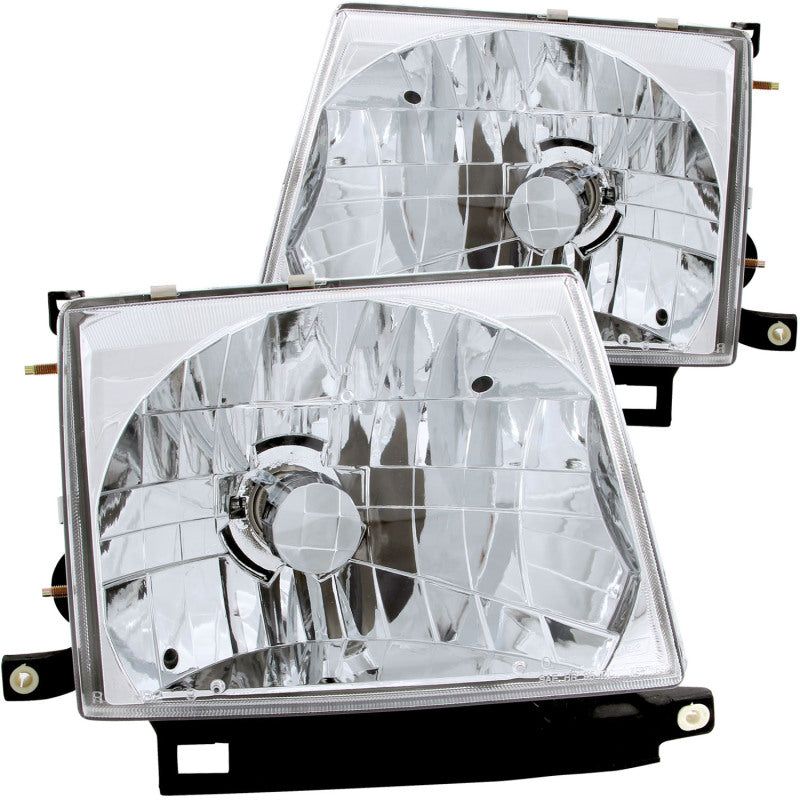 ANZO 1997-2000 Toyota Tacoma Crystal Headlights Chrome-Headlights-ANZO-ANZ121132-SMINKpower Performance Parts