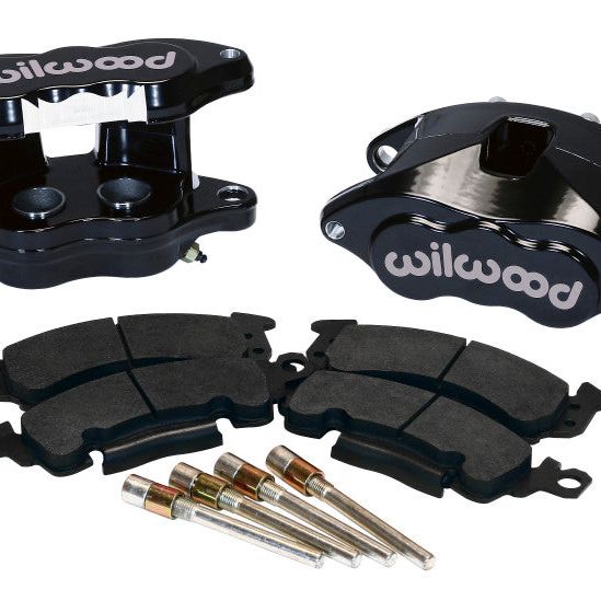 Wilwood D52 Rear Caliper Kit - Black Pwdr 1.25 / 1.25in Piston 1.28in Rotor - SMINKpower Performance Parts WIL140-11292-BK Wilwood
