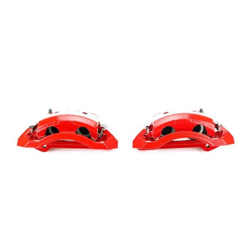 Power Stop 00-02 Dodge Ram 2500 Front Red Calipers w/Brackets - Pair - SMINKpower Performance Parts PSBS4746 PowerStop