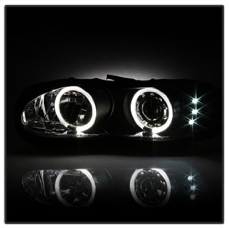 Spyder Chevy Camaro 98-02 Projector Headlights LED Halo LED Blk - Low H1 PRO-YD-CCAM98-HL-BK-Headlights-SPYDER-SPY5009234-SMINKpower Performance Parts