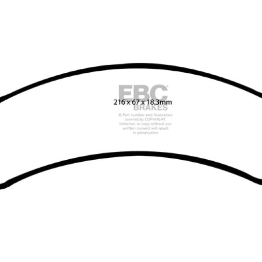 EBC 02 Chevrolet Avalanche 8.1 (2500) Extra Duty Front Brake Pads-Brake Pads - Performance-EBC-EBCED91305-SMINKpower Performance Parts