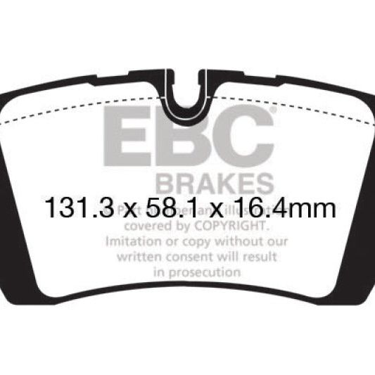 EBC 13+ Land Rover Range Rover 3.0 Supercharged Yellowstuff Rear Brake Pads-Brake Pads - Performance-EBC-EBCDP42161R-SMINKpower Performance Parts