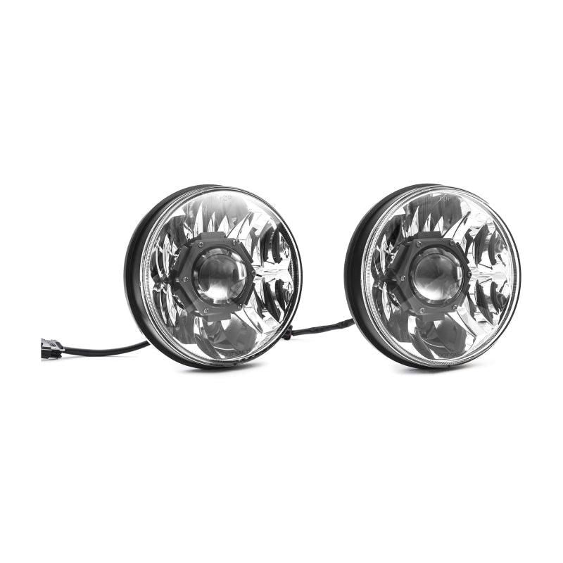 KC HiLiTES 18-20 Jeep JL/JT 7in. Gravity LED Pro DOT Approved Replac. Headlight (Pair Pack Sys) - SMINKpower Performance Parts KCL42342 KC HiLiTES