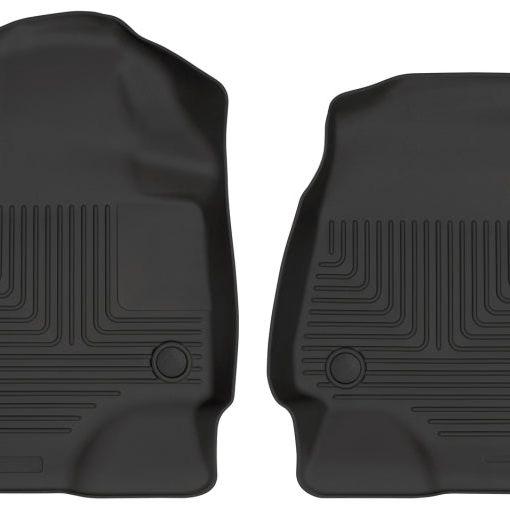 Husky Liners 18-22 Ford Expedition WeatherBeater Black Front Floor Liners-Floor Mats - Rubber-Husky Liners-HSL13341-SMINKpower Performance Parts