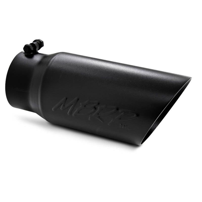 MBRP Universal Tip 5 O.D. Dual Wall Angled 4 inlet 12 length - Black Finish-Tips-MBRP-MBRPT5053BLK-SMINKpower Performance Parts
