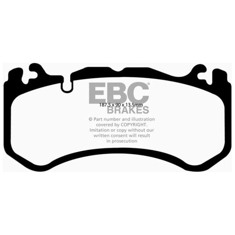 EBC 08-13 Mercedes-Benz C63 AMG (W204) 6.2 Redstuff Front Brake Pads-Brake Pads - Performance-EBC-EBCDP31939C-SMINKpower Performance Parts