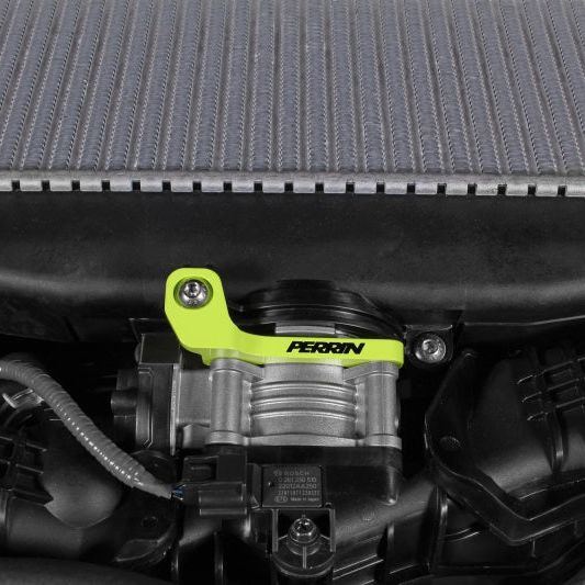 Perrin 2022+ Subaru WRX/19-23 Ascent/Legacy/Outback Top Mount Intercooler Bracket - Neon Yellow - SMINKpower Performance Parts PERPSP-ITR-331NY Perrin Performance