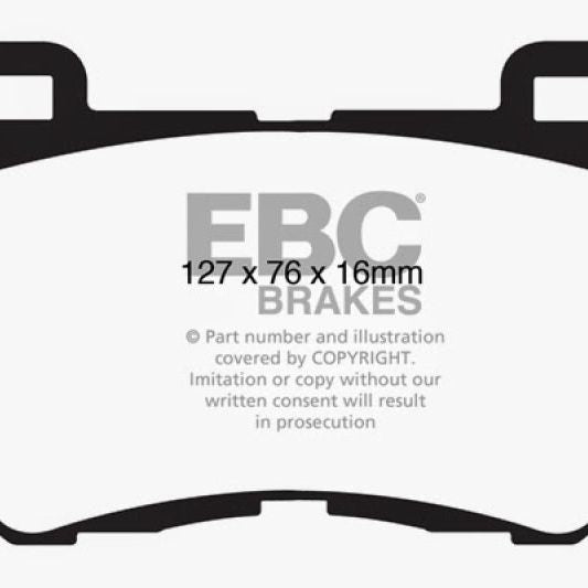 EBC 08-13 Infiniti FX50 5.0 Redstuff Front Brake Pads-Brake Pads - Performance-EBC-EBCDP31823C-SMINKpower Performance Parts