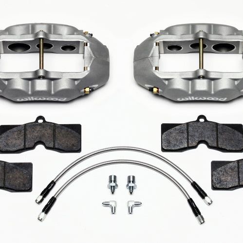 Wilwood D8-6 Front Caliper Kit Clear Corvette C2 / C3 65-82 - SMINKpower Performance Parts WIL140-11857 Wilwood