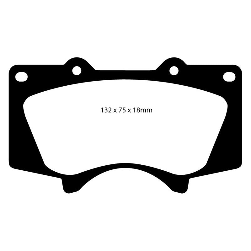 EBC 10+ Lexus GX460 4.6 Greenstuff Front Brake Pads-Brake Pads - Performance-EBC-EBCDP61657-SMINKpower Performance Parts