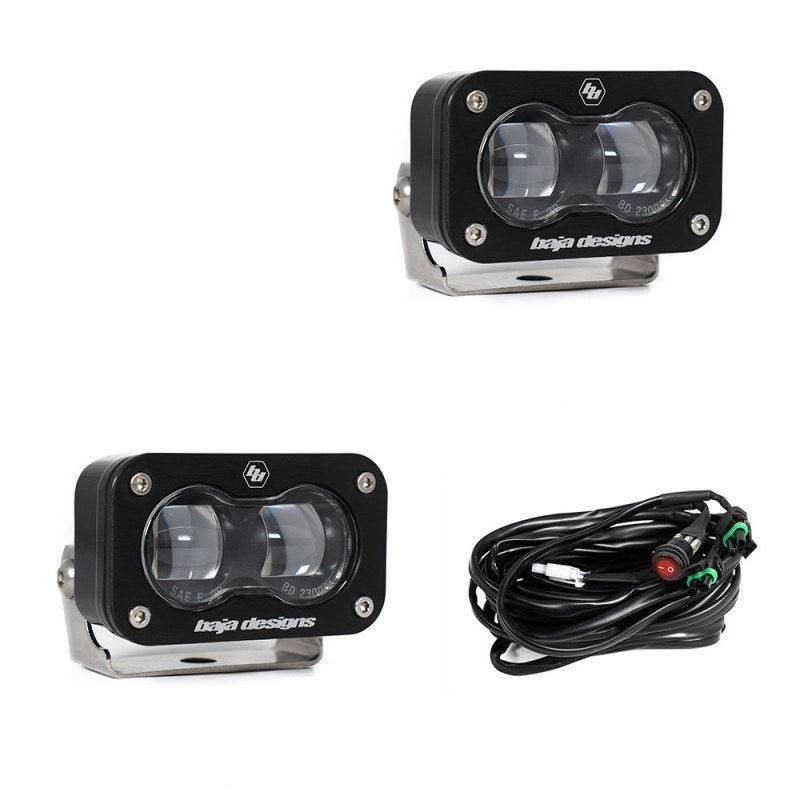 Baja Designs Universal S2 SAE Spot LED (Pair) - Clear - SMINKpower Performance Parts BAJ237801 Baja Designs