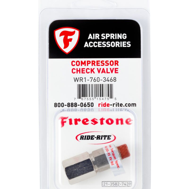 Firestone Air-Rite Air Command Compressor Check Valve 1/8NPT - 1 Pack (WR17603468) - SMINKpower Performance Parts FIR3468 Firestone