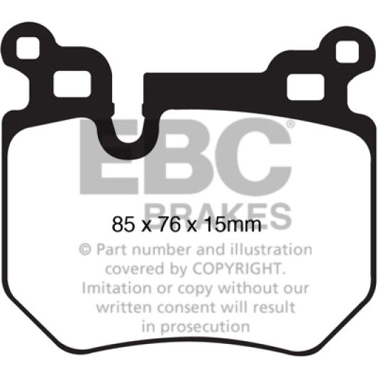 EBC 08-10 BMW 135 3.0 Twin Turbo Redstuff Rear Brake Pads-Brake Pads - Performance-EBC-EBCDP31996C-SMINKpower Performance Parts