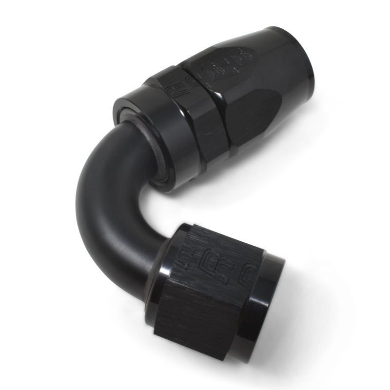 Russell Performance -8 AN Black 120 Degree Full Flow Swivel Hose End - SMINKpower Performance Parts RUS613415 Russell