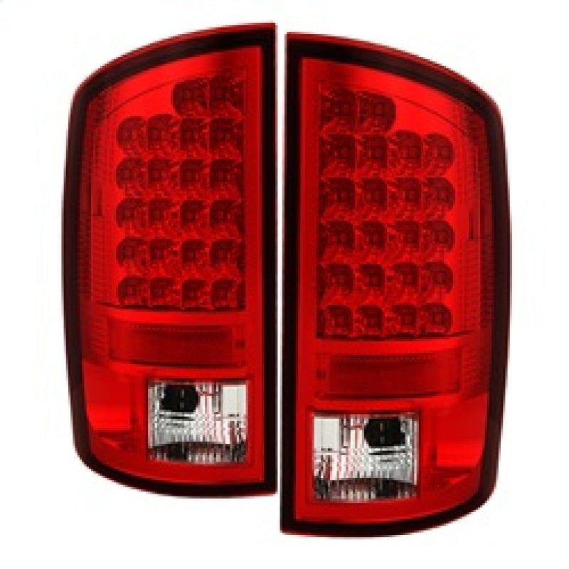 Spyder Dodge Ram 02-06 1500/Ram 2500/3500 03-06 LED Tail Light Red Clear ALT-YD-DRAM02-LED-RC-Tail Lights-SPYDER-SPY5002570-SMINKpower Performance Parts