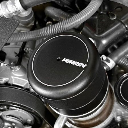 Perrin 2015+ Subaru WRX/STI Oil Filter Cover - Black - SMINKpower Performance Parts PERPSP-ENG-716BK Perrin Performance
