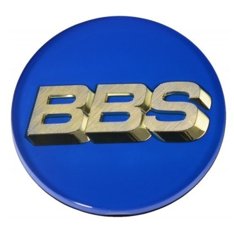 BBS Center Cap 70.6mm Blue/Gold (4-Tab)-Wheel Center Caps-BBS-BBS56.24.132-SMINKpower Performance Parts