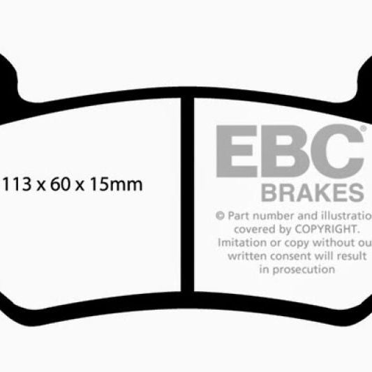 EBC 08-11 Lotus Exige 1.8 Supercharged (240) Yellowstuff Front Brake Pads-Brake Pads - Performance-EBC-EBCDP41377R-SMINKpower Performance Parts