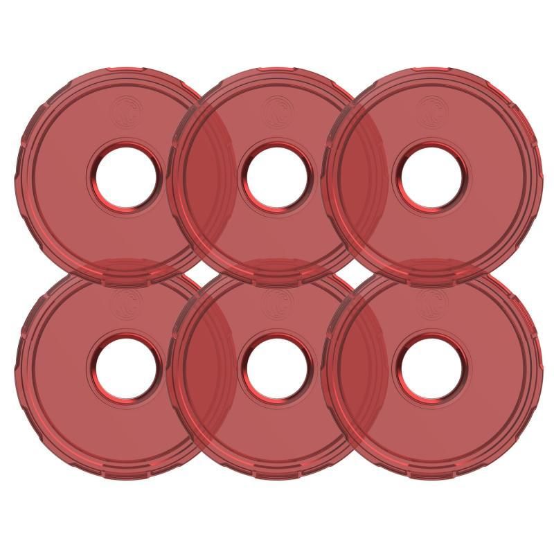 KC HiLiTES Cyclone V2 LED - Replacement Lens - Red - 6-PK - SMINKpower Performance Parts KCL4413 KC HiLiTES