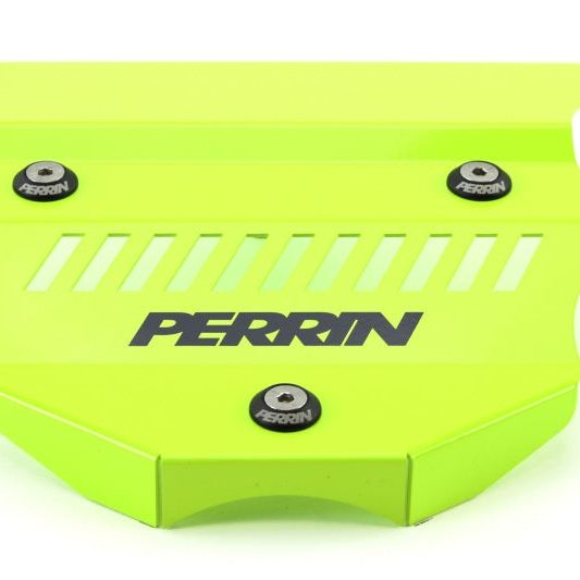 Perrin 2022+ Subaru BRZ / Toyota GR86 Engine Cover - Neon Yellow Wrinkle - SMINKpower Performance Parts PERPSP-ENG-162NY Perrin Performance