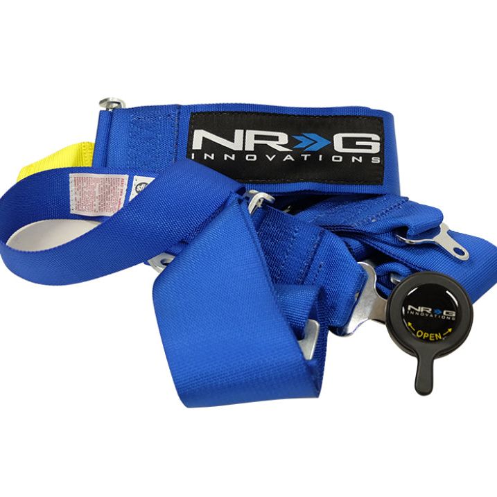 NRG SFI 16.1 5PT 3in. Seat Belt Harness / Cam Lock - Blue-Seat Belts & Harnesses-NRG-NRGSBH-RS5PCBL-SMINKpower Performance Parts