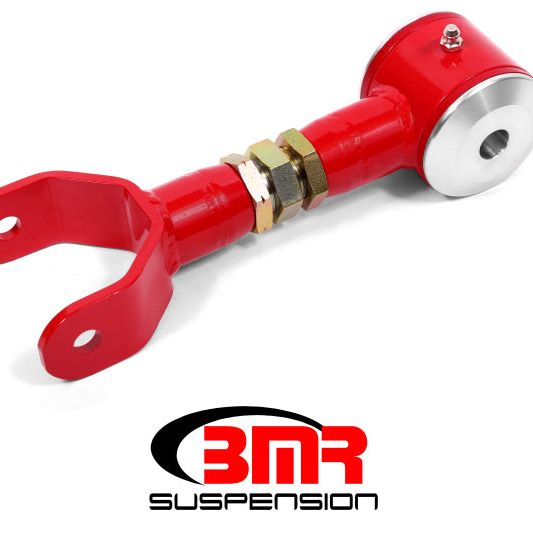 BMR 11-14 S197 Mustang Upper Control Arm On-Car Adj. (Polyurethane) - Red-Control Arms-BMR Suspension-BMRUTCA032R-SMINKpower Performance Parts