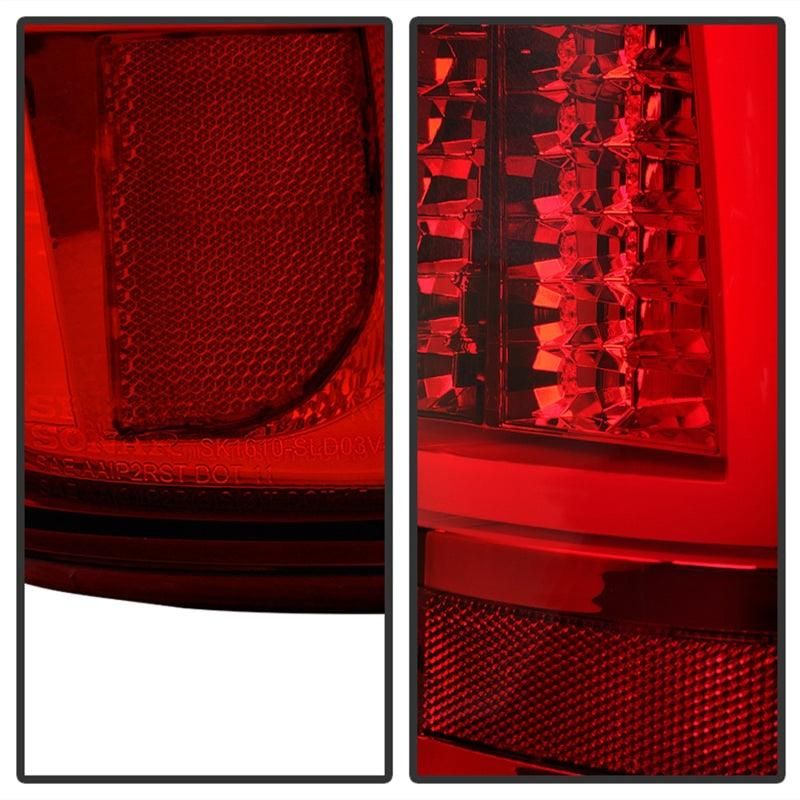 Spyder Chevy Silverado 1500/2500 03-06 Version 2 LED Tail Lights - Red Clear ALT-YD-CS03V2-LED-RC - SMINKpower Performance Parts SPY5081926 SPYDER