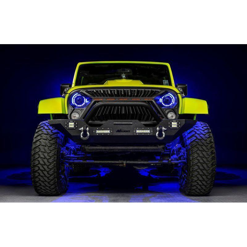 ORACLE Lighting 07-18 Jeep Wrangler JK Oculus 7in. ColorSHIFT Bi-LED Projector Headlights - SMINKpower Performance Parts ORL5876-504 ORACLE Lighting