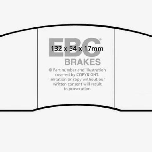 EBC 90-00 Aston Martin Vantage 5.3 (Twin Supercharged)(AP) Yellowstuff Front Brake Pads-Brake Pads - Performance-EBC-EBCDP4002R-SMINKpower Performance Parts