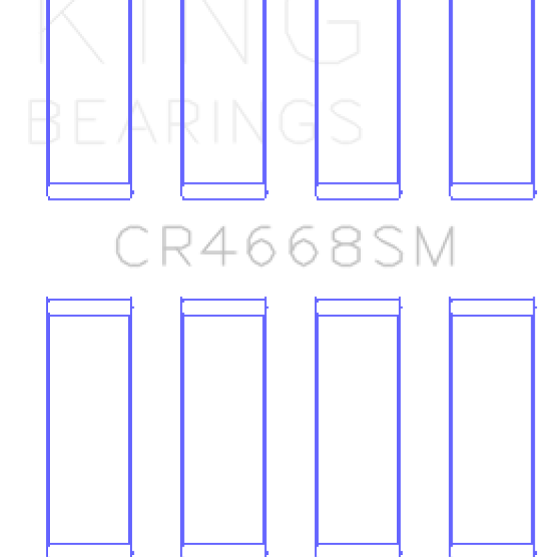 King Chrysler/Mitsubishi/Hyundai/Kia World Engine (Size Standard) Connecting Rod Bearing Set-Bearings-King Engine Bearings-KINGCR4668SM-SMINKpower Performance Parts