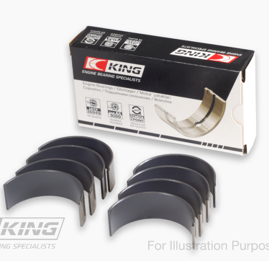 King 07-09 Mazdaspeed 3 L3-VDT MZR DISI (t) Duratec High Performance Rod Bearing Set - Size (STD) - SMINKpower Performance Parts KINGCR4604MC King Engine Bearings