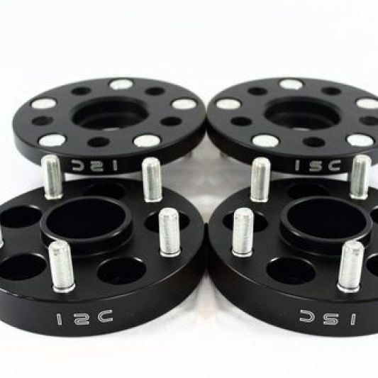 ISC Suspension 5x114.3 Hub Centric Wheel Spacers 20mm Black (Pair) - SMINKpower Performance Parts ISCWS5X11420B ISC Suspension