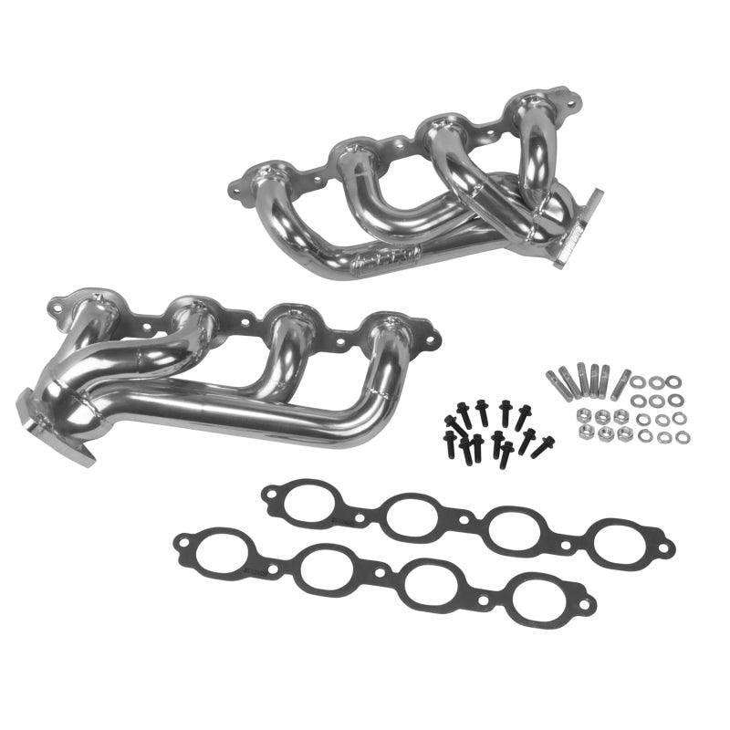 BBK 14-18 GM Truck 5.3/6.2 1 3/4in Shorty Tuned Length Headers - Polished Silver Ceramic - SMINKpower Performance Parts BBK40470 BBK